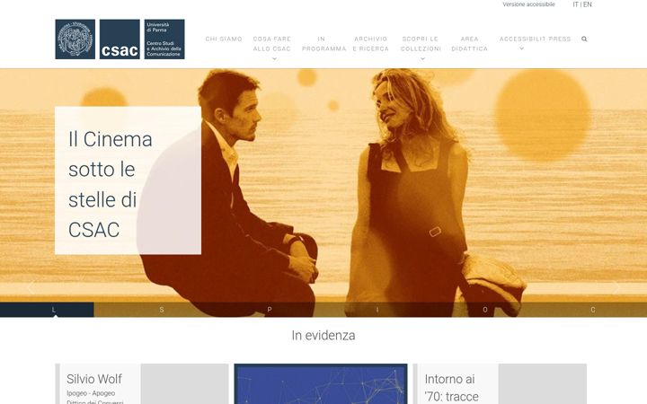 Ekrano kopija csacparma.it