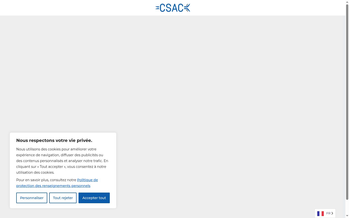 Screenshot tal-banner tal-kunsens muri qabel kwalunkwe interazzjoni