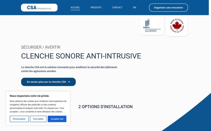 Screenshot of csaentreprise.com