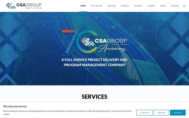Screenshot of csagroup.com
