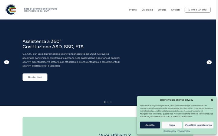 Screenshot of csainfc.it