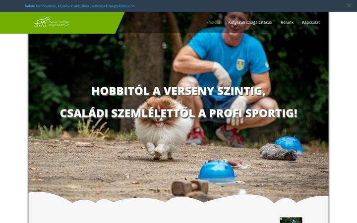 Screenshot του csaladikutyasuli.hu