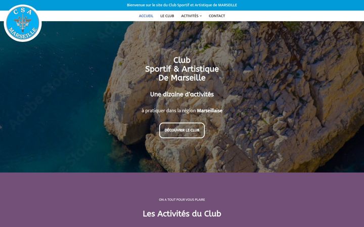 Screenshot of csamarseille.fr