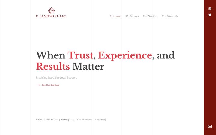 Screenshot of csamir.com