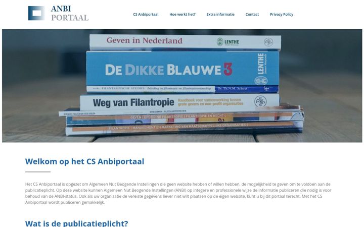 Captura de ecrã de csanbiportaal.nl