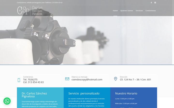 Screenshot of csanchezgastro.com