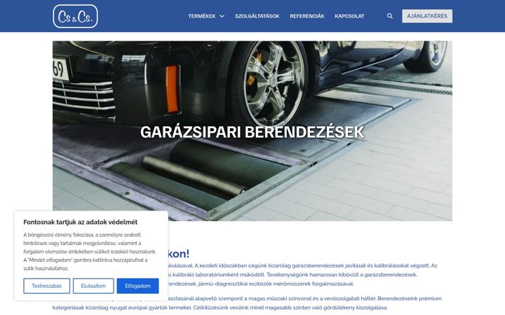 Screenshot of csandcs.hu