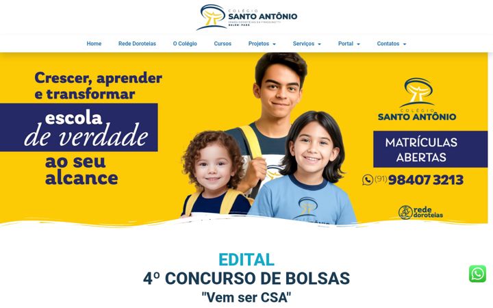 Snímek obrazovky csanto.com.br