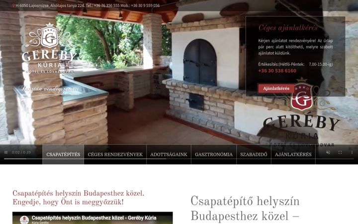 Screenshot of csapatepites-treninghelyszin.hu