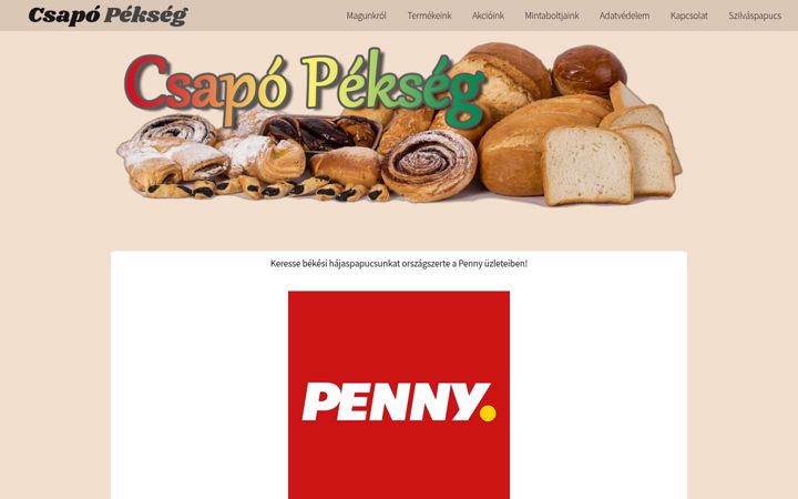 Screenshot of csapopekseg.hu