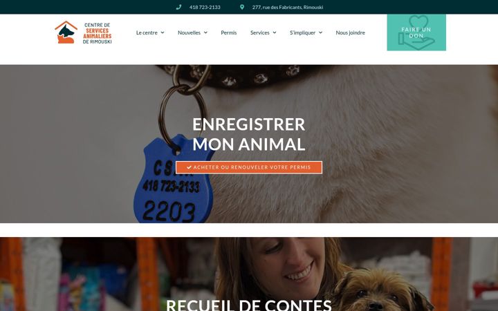 Screenshot of csar.ca