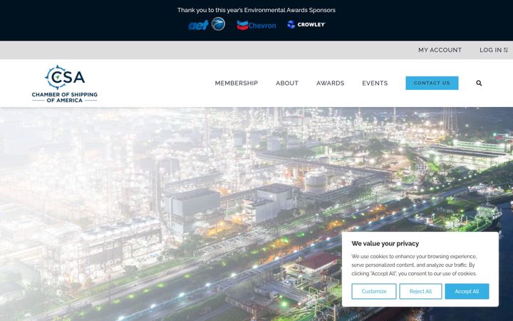 Screenshot of csashipping.org