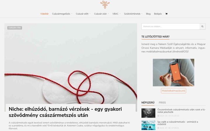Screenshot of csaszarvonal.hu