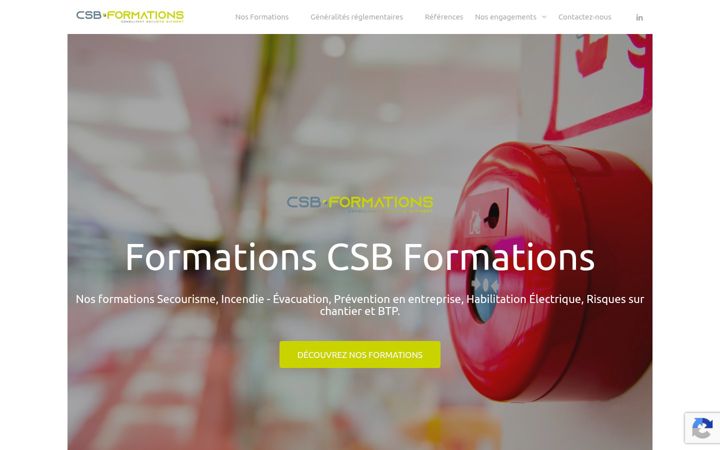 Screenshot of csb-formations.fr
