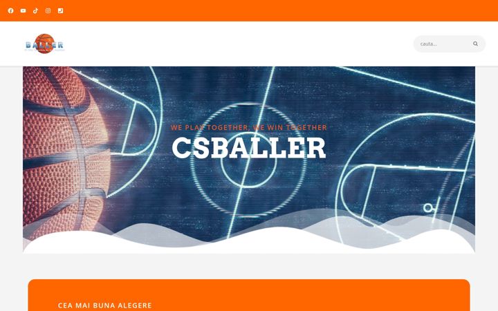 Screenshot of csballer.ro