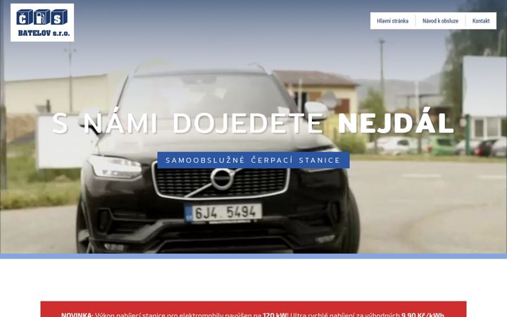Екранна снимка на csbatelov.cz