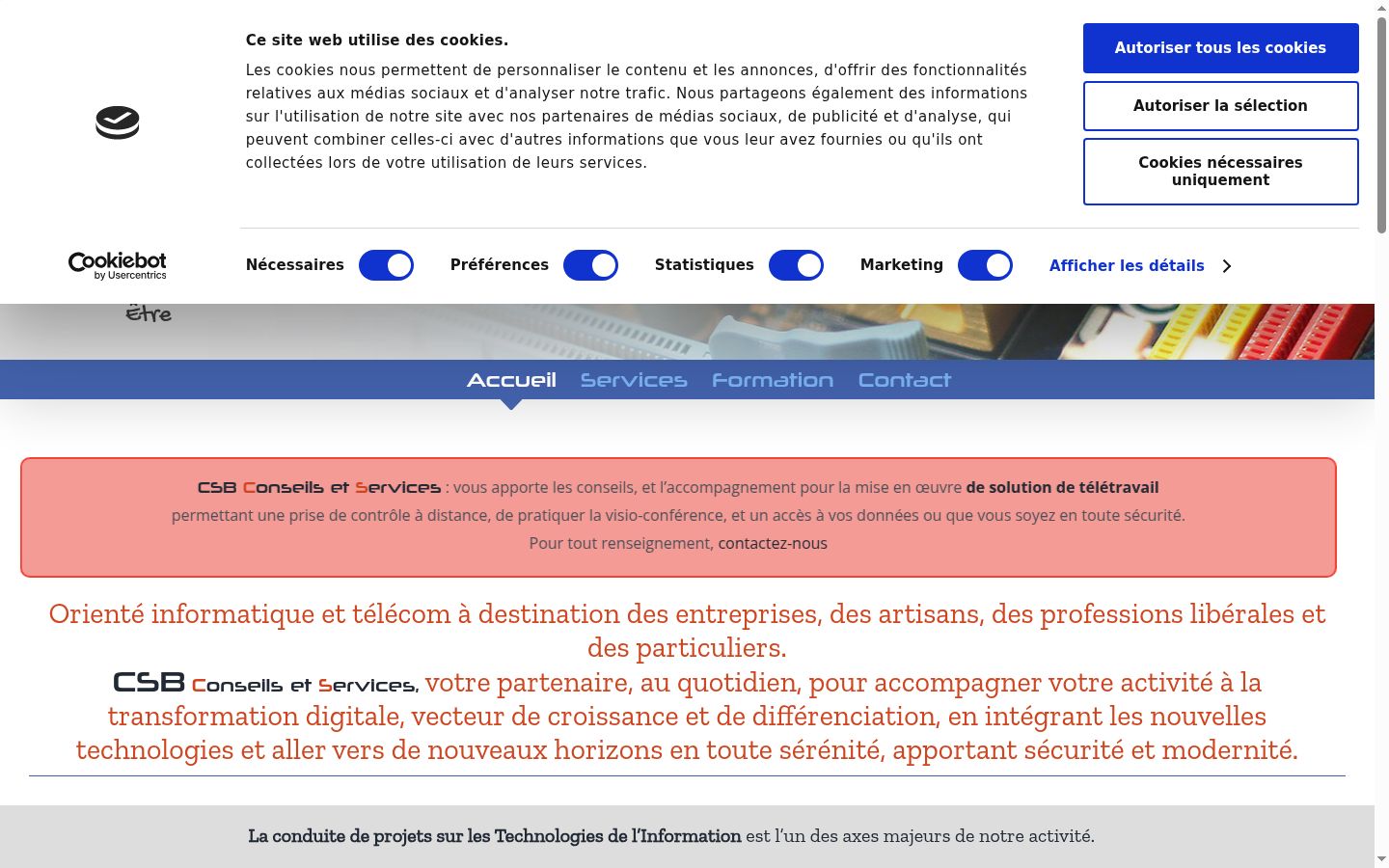 Screenshot van de toestemmingsbanner zoals getoond vóór enige interactie