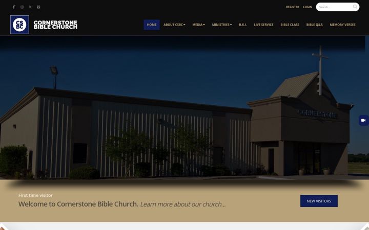 Screenshot of csbiblechurch.net