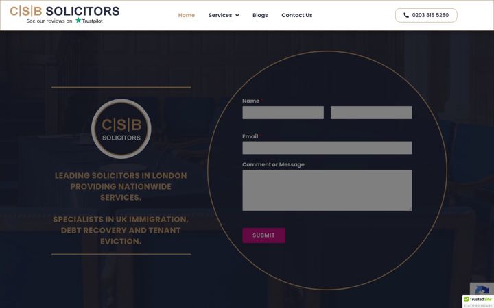 Screenshot ta' csblaw.co.uk