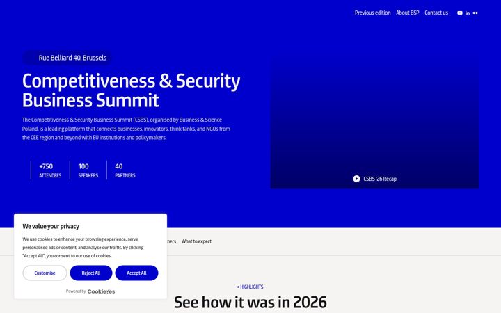 Screenshot of csbs.brussels