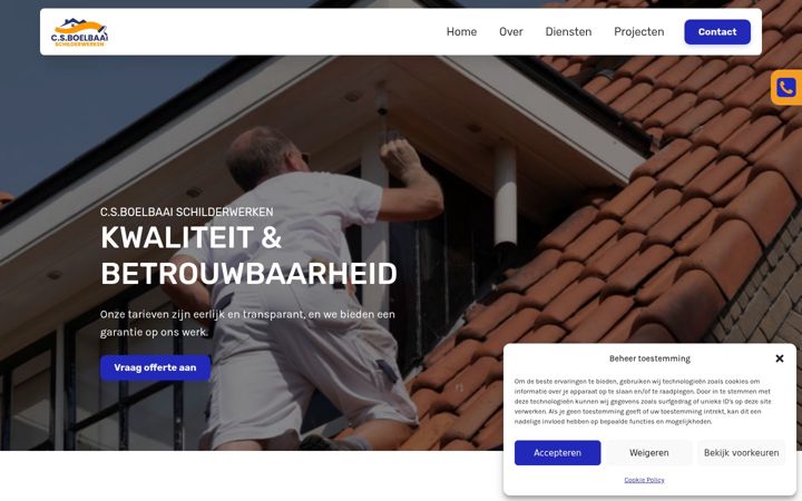 Screenshot of csbschilderwerken.nl