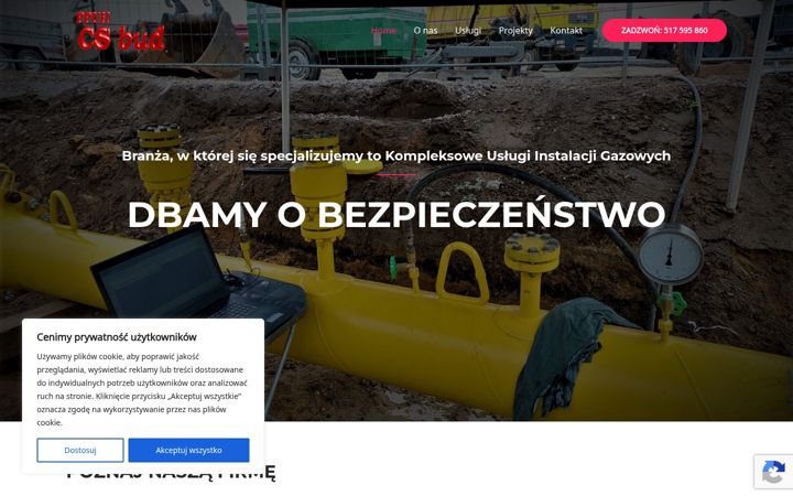 Screenshot of csbud.com.pl