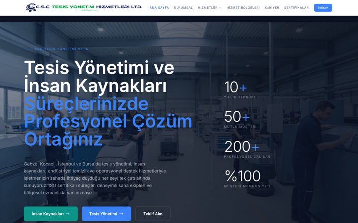 Screenshot of csc-facilityservice.com