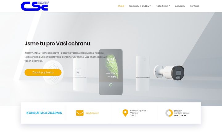 Екранна снимка на csc.cz