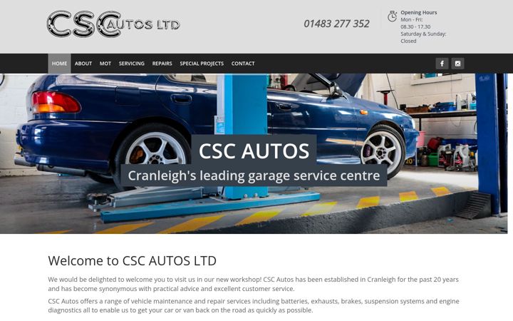 Skærmbillede af cscautos.co.uk