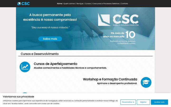 Screenshot of cscconsultoria.com.br