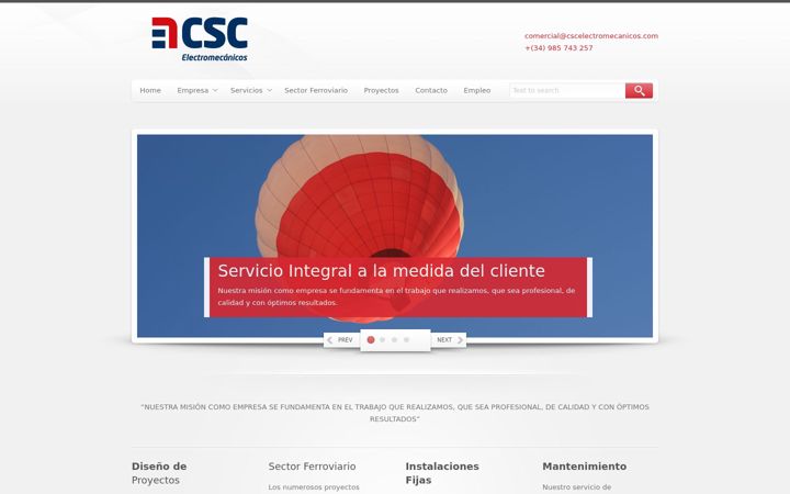 Screenshot of cscelectromecanicos.com