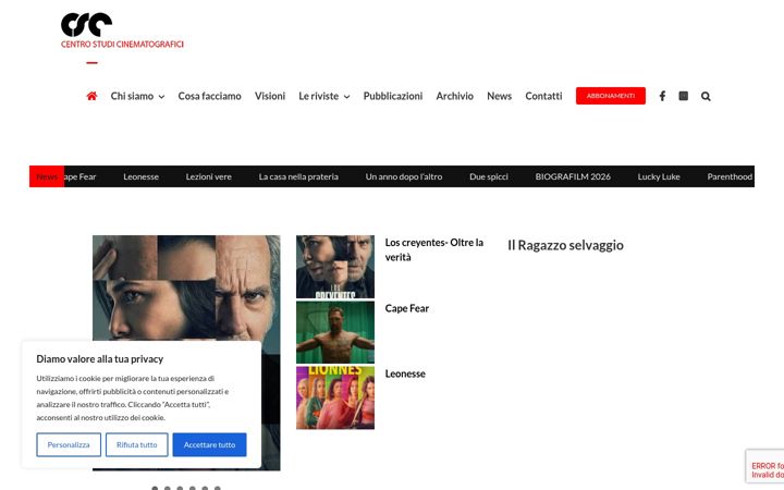 Screenshot of cscinema.org
