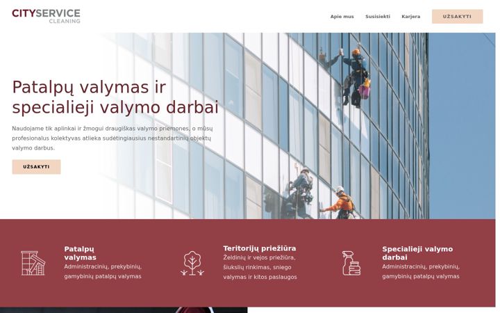 Ekrano kopija cscleaning.lt