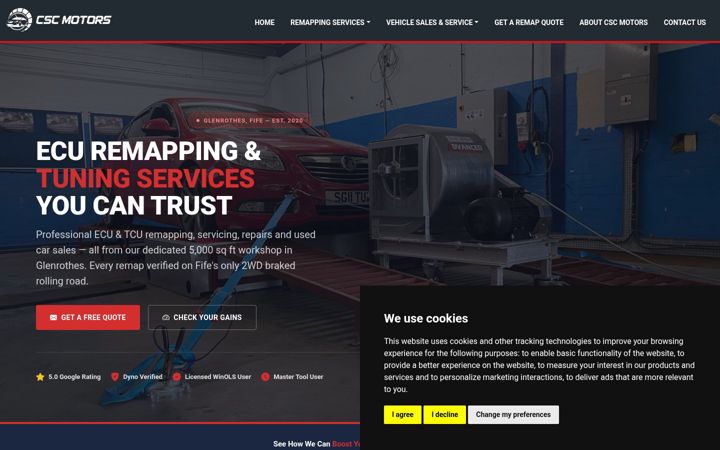 Screenshot of cscmotors.com
