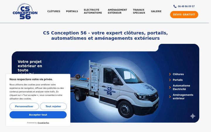 Ekrānuzņēmums no csconception56.fr