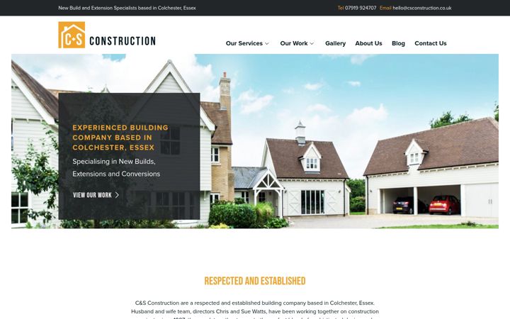 Screenshot of csconstruction.co.uk