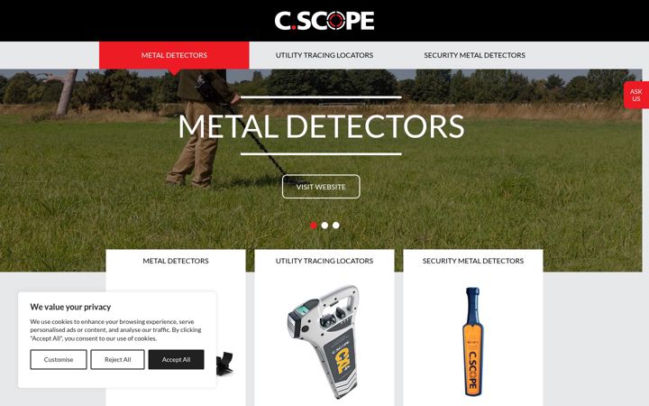 Skærmbillede af cscope.co.uk