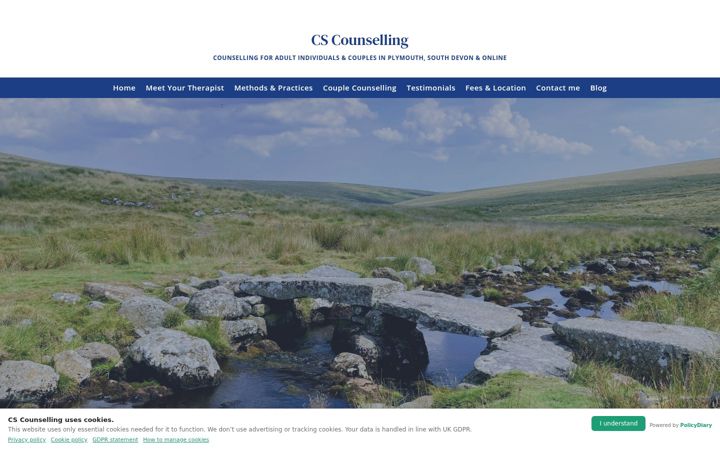 Screenshot of cscounselling.co.uk