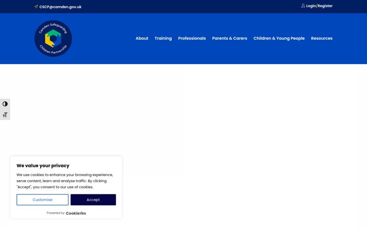 Screenshot of cscp.org.uk