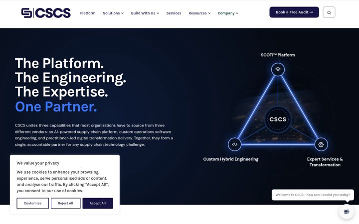Screenshot of cscs.io