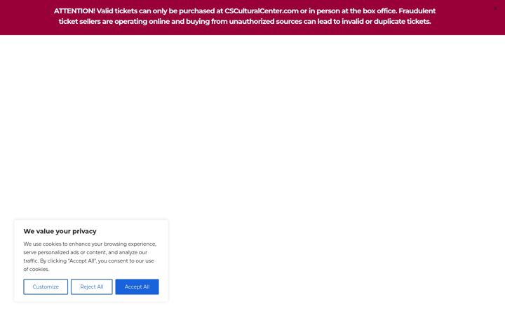 Screenshot of csculturalcenter.com