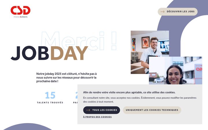 Screenshot of csd-job-day.be