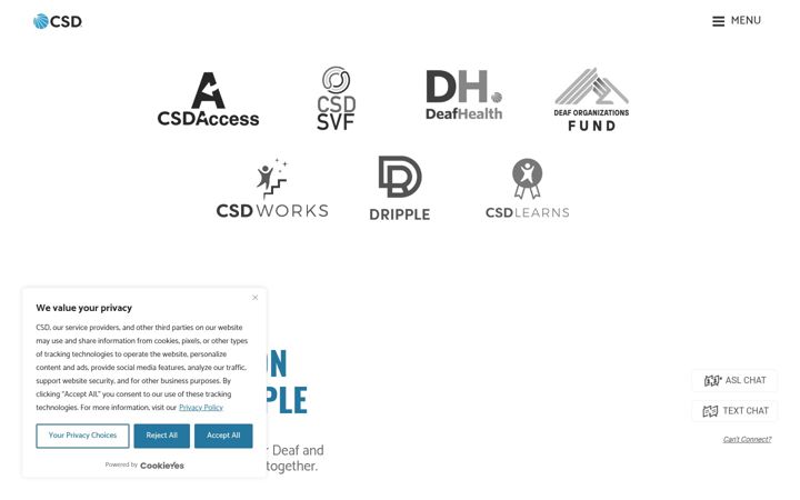 Screenshot of csd.org