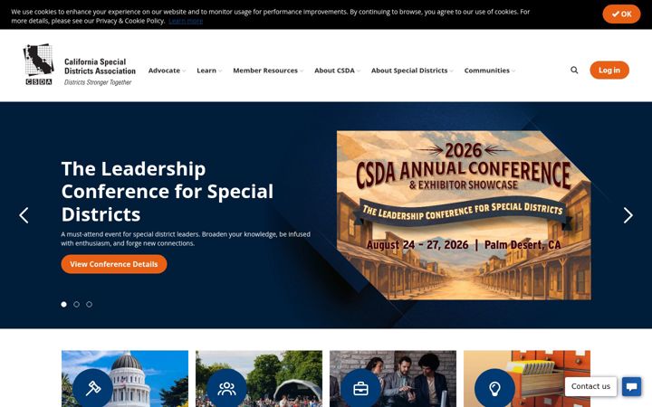 Screenshot of csda.net
