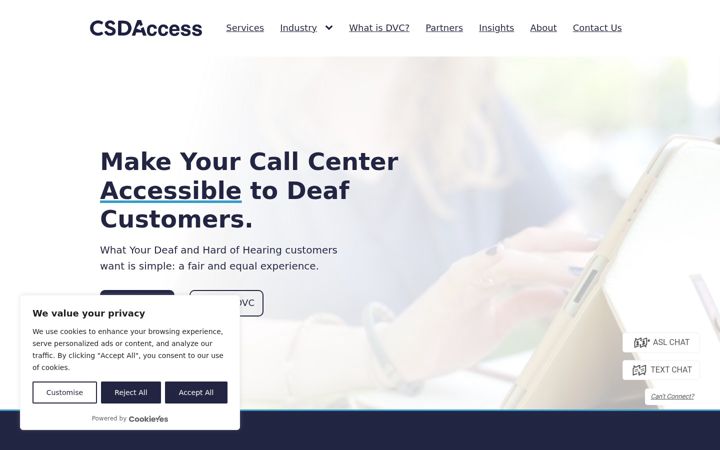 Screenshot of csdaccess.org