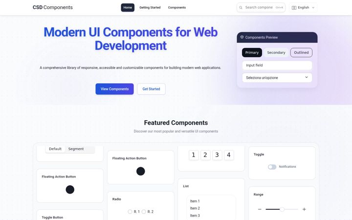 Screenshot of csdcomponents.com