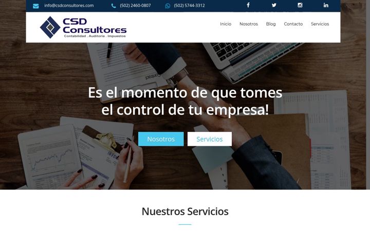 Screenshot of csdconsultores.com