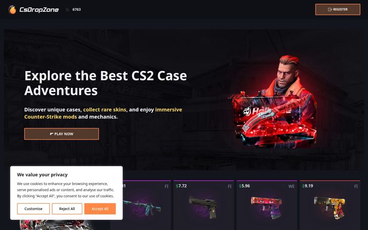 Screenshot of csdropzone.com