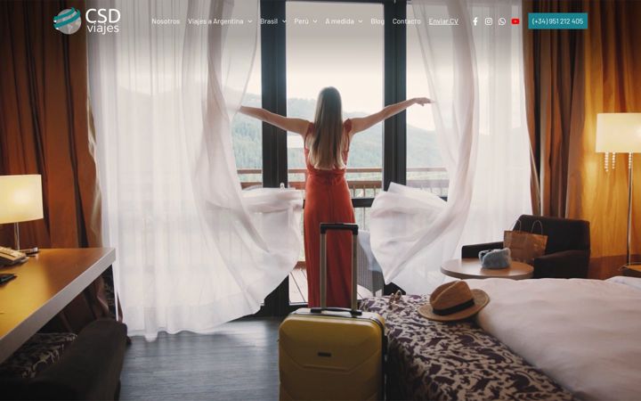 Screenshot of csdviajes.com
