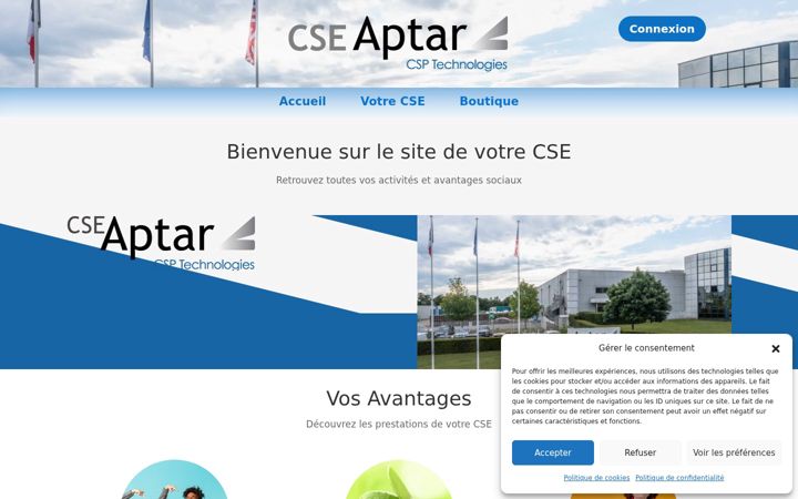 Ekrānuzņēmums no cse-csptechnologies.fr
